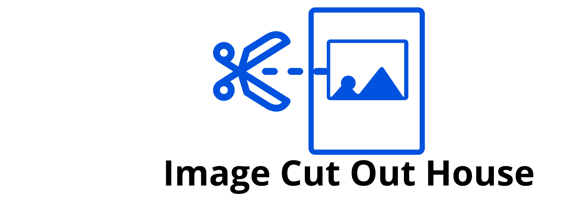 Image cut out hosue logo